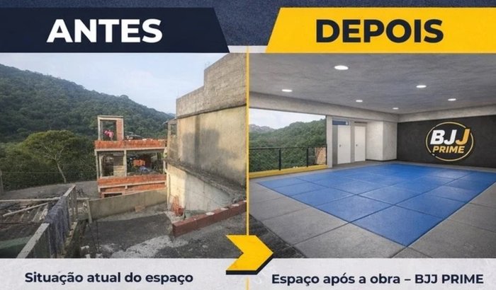 OBRA PROJETO BJJ PRIME LABORIAUX ROCINHA