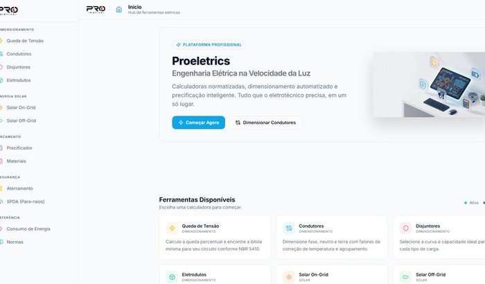 Manter nosso site de engenharia elétrica