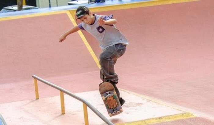 Pedro no Campeonato Paulista de Skate. O Flip só depende de nós