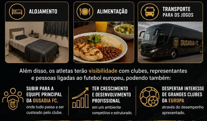 Uma oportunidade no futebol Europeu