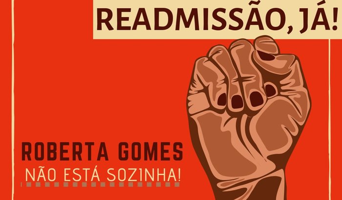 Apoio à Roberta Gomes