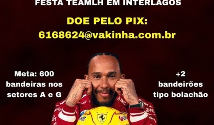 Bandeiras Lewis Hamilton Interlagos 2026