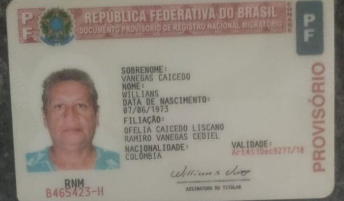 Ajude Willian Vanegas a voltar para casa