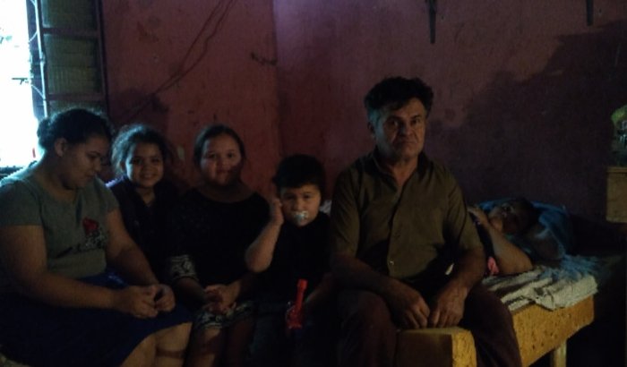 Familia em extrema pobreza