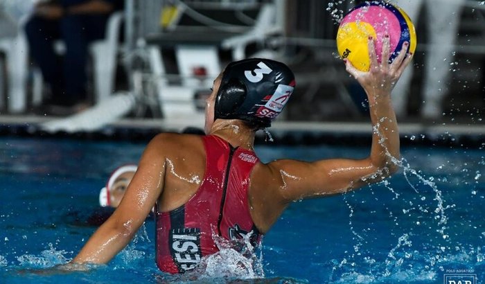 Maria Clara no Mundial de Polo Aquático