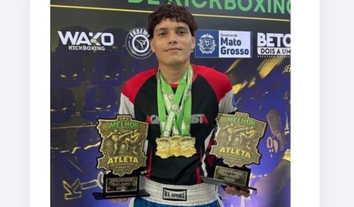 Atleta kickboxing Khawee campeonato Sul Americano no Chile