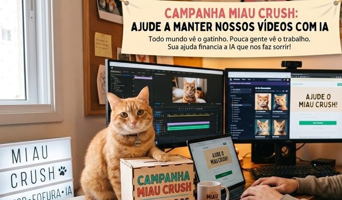Ajude o Miau Crush a continuar espalhando amor, fofura e sorrisos