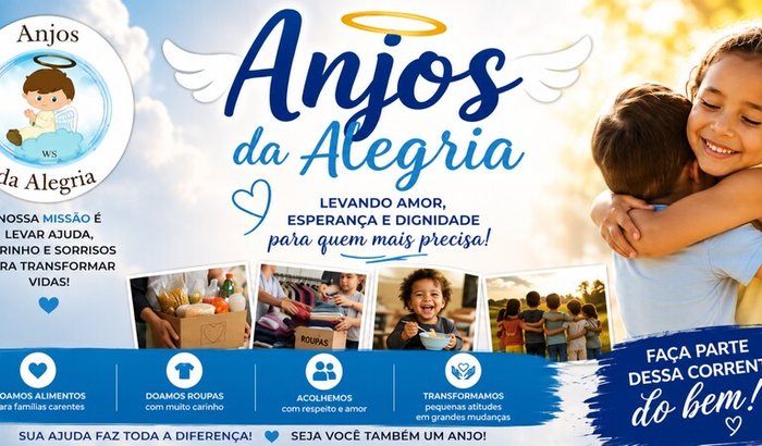 Ajude os Anjos em Ação a levar esperança para quem mais precisa