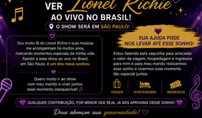 Uma experiência que desejo viver Lionel Richie em São Paulo