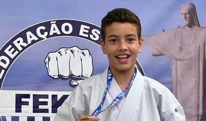 Enzo no Brasileiro de Karatê 2026