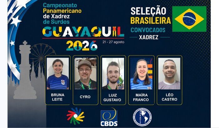 Ajude a Seleção Brasileira de Xadrez para Surdos! ♟️🇧🇷