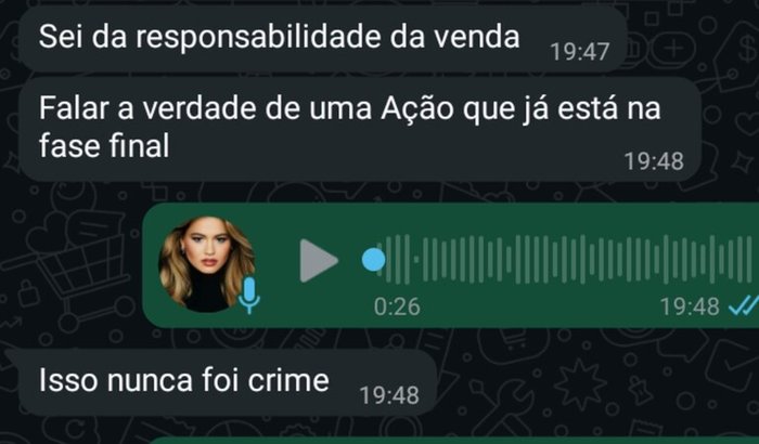 "Fui enganada por quem eu mais confiava."