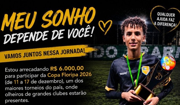 Ajude Fernando Henrique a competir na Copa Floripa