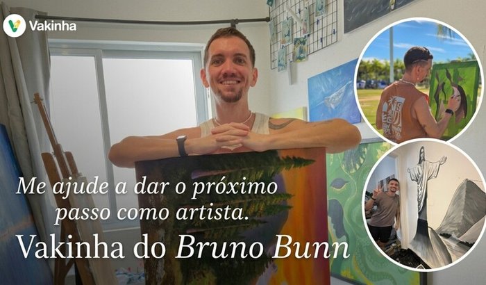 Ajude o Bruno a viver 100% da Arte!
