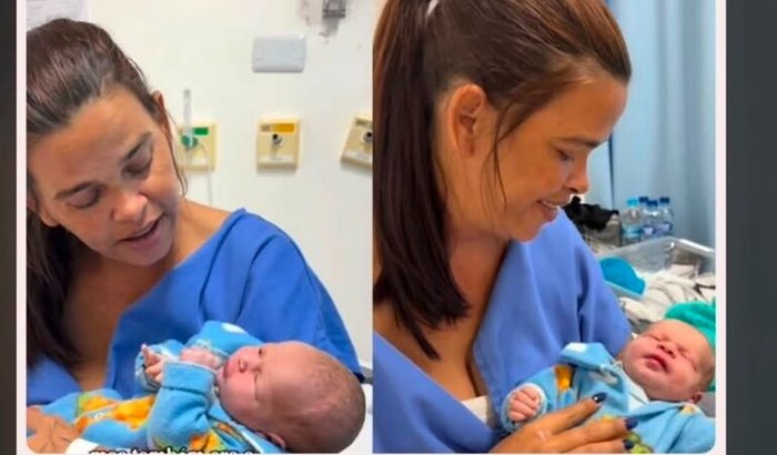 Ela foi ao hospital achando que era pedra no rim. Saiu de lá com um bebê nos braços
