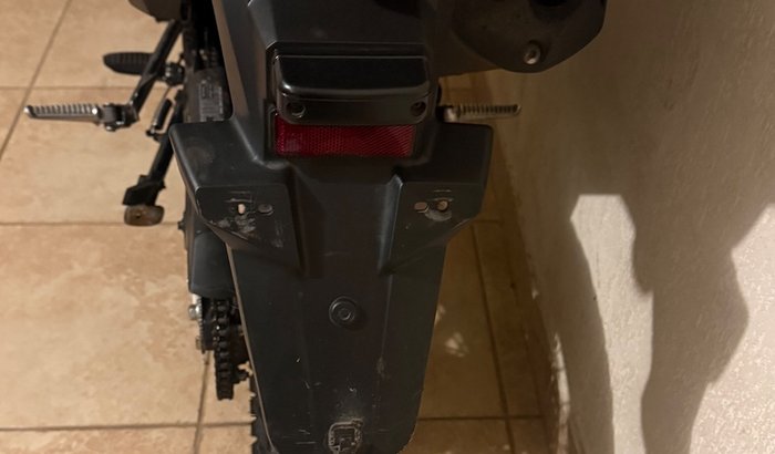 Placa motocicleta