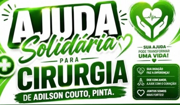Ajuda Solidária para Cirurgia Adilson Couto, Pinta.
