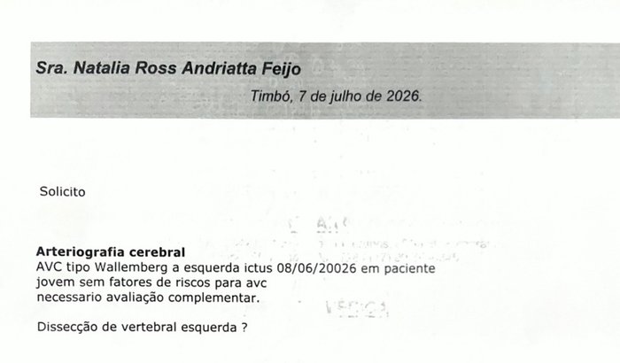 AVC - Procedimento Arteriografia Cerebral