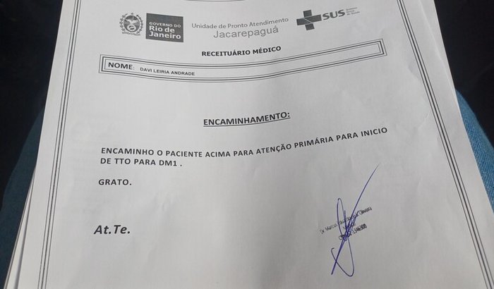 Kit de leitor de Glicemia para o Davi