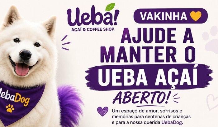 Ajude a manter o Ueba Açaí aberto – por amor à UebaDog e às crianças!