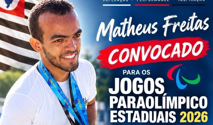 Vamos levar Matheus Freitas ao Jogos paralímpico Estaduais.