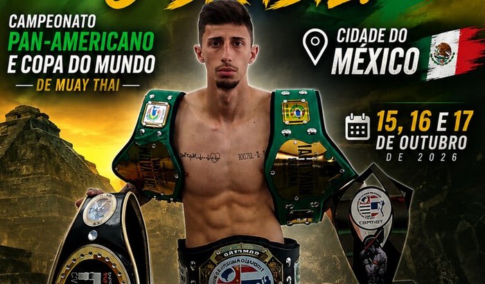Atleta Willian representará o Brasil na Copa do Mundo de Muay thai no México