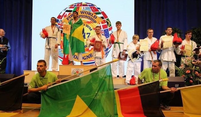 Atleta Autista no Grand Slam de Judô Adaptado da IJF
