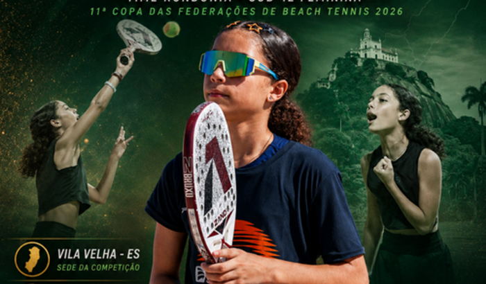 Julia no Campeonato Brasileiro de Beach Tennis