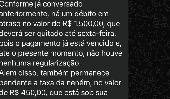 Ajuda para pagar o aluguel desse mês e não ser despejada.