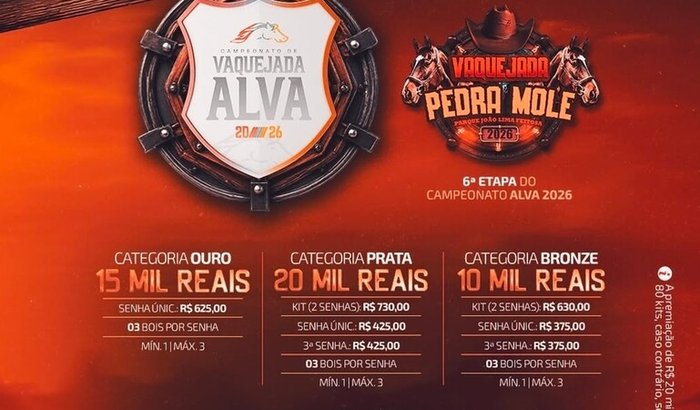 Patrocínio de senhas da próxima Etapa Alva