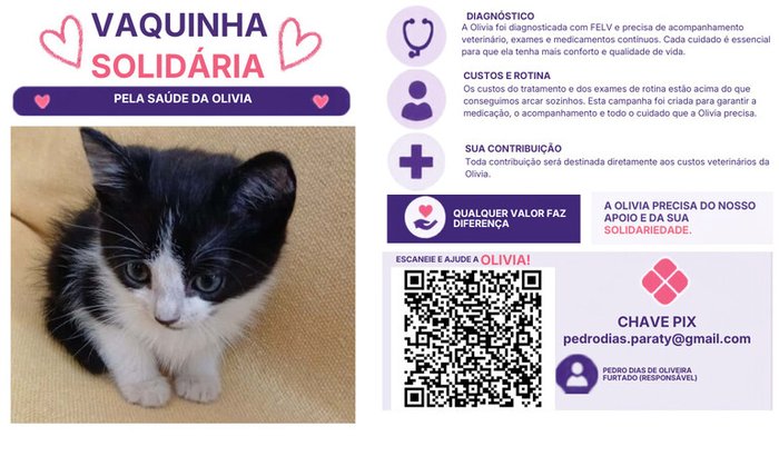 Ajude a dar dias sem dor para Olivia