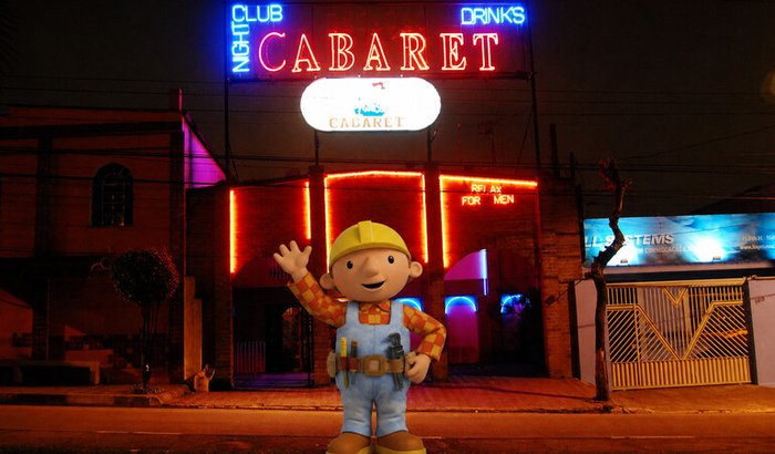 Ajude o Bob construtor a contruir um cabare da alegria