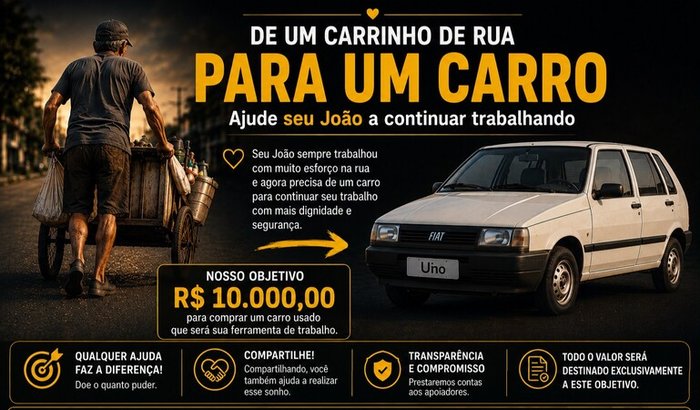 De carrinho de rua p/ um carro: ajude-o a continuar trabalhando