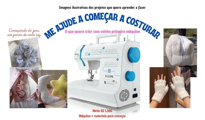 Me ajude a começar a costurar