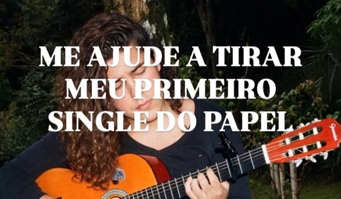 Ajude a tirar o primeiro single da Sarah Vaz do papel 🎸❤️