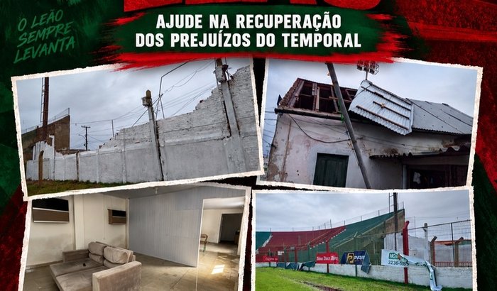 TODOS PELO LEÃO: AJUDE NA RECUPERAÇÃO DOS PREJUÍZOS DO TEMPORAL