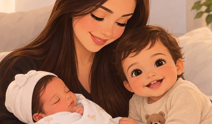 Mamãe desempregada com duas boquinhas para alimentar