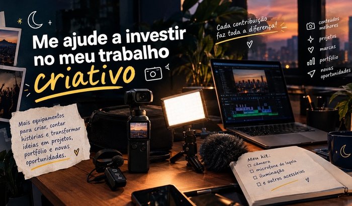 Me ajude a investir no meu processo criativo