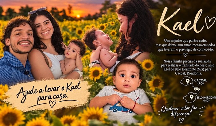 Último adeus ao anjo Kael: Translado para Cacoal (RO)