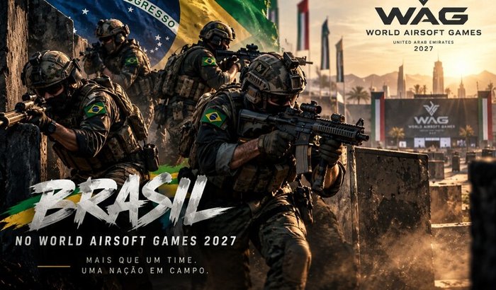 Leve o Brasil ao Mundial de Airsoft 2027!