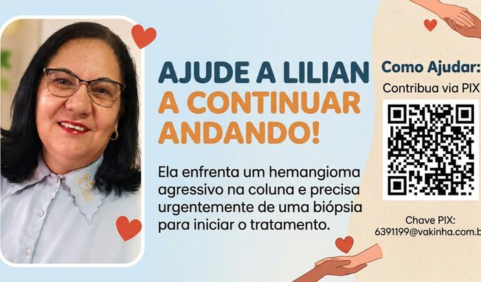 Biópsia de um hemangioma da Lilian