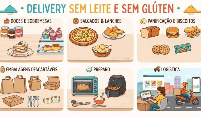 Apoie a criação de um delivery de lanches sem leite e sem glúten