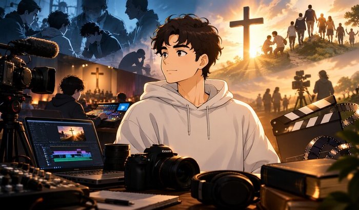 Equipamentos para Filme Cristão 4K + Mídia da Igreja