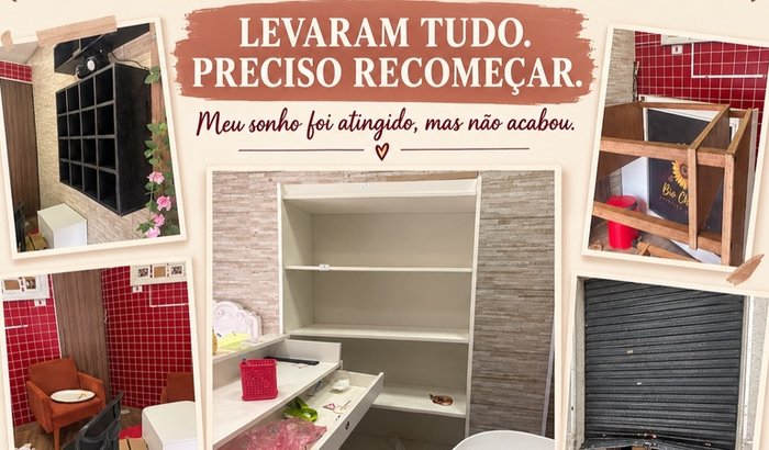 Me ajude a reconstruir Bio Charme Artesanato depois do roubo