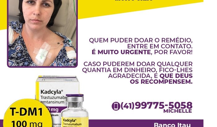 KADCYLA 260MG - quimioterapia câncer agressivo