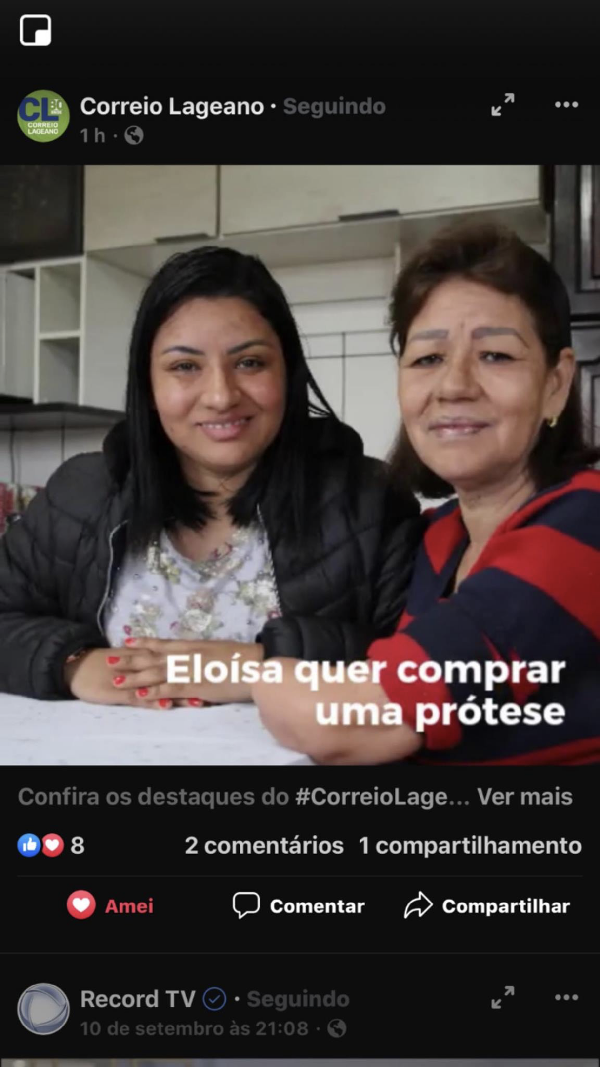 imagem da vaquinha Ajuda minha mãe a obter uma mão mecânica 