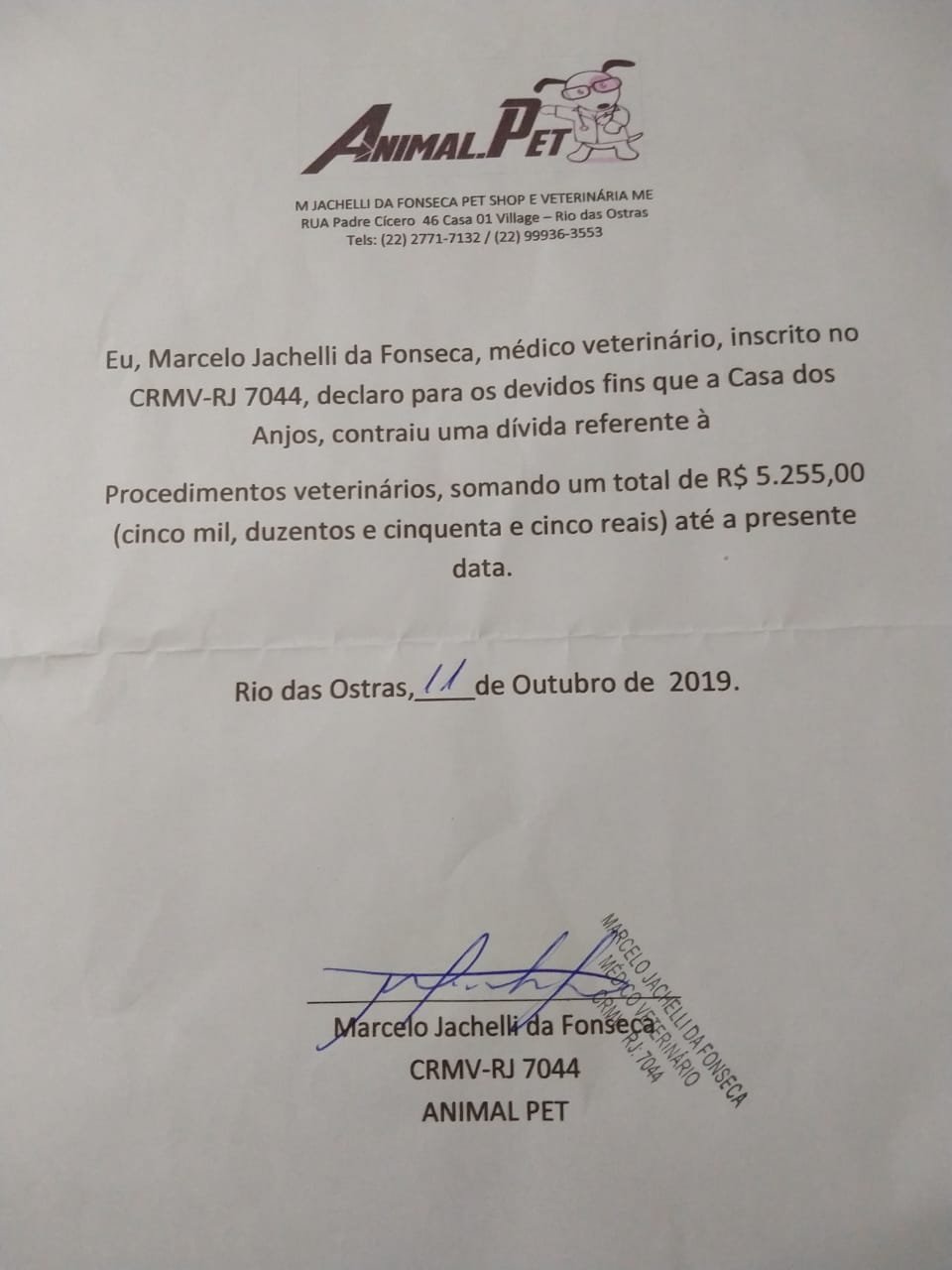 Castração - Outubro 