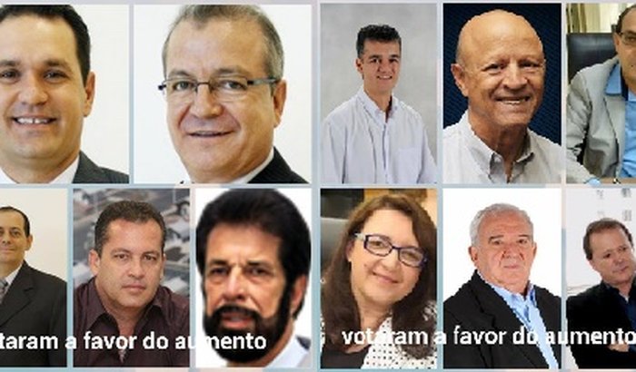 Salario dos vereadores 22%