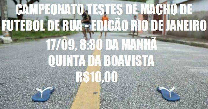imagem da vaquinha Copa Testes de Macho de Futebol de Rua-RJ
