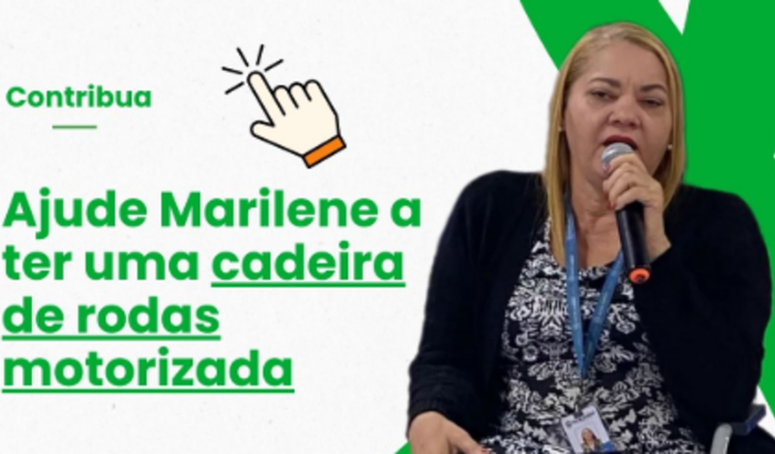 Cadeira de rodas leve motorizada para Marilene